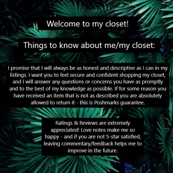 Please Read - About My Closet/Me - Picture 2 of 4